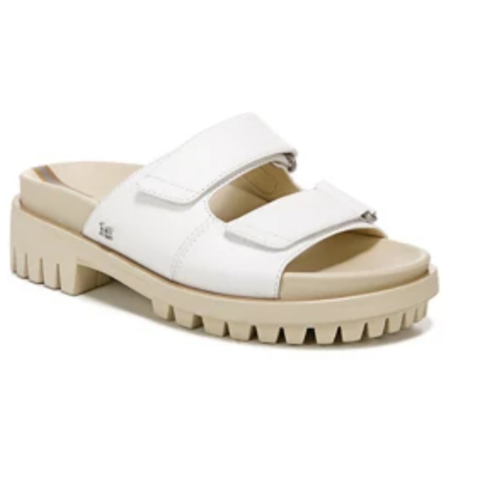 Sam EdelmanEleanora Lug Sole Sandals White Color Size 8